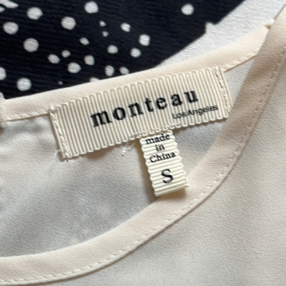 Monteau cream white laced top boho style size S small - Picture 4 of 7